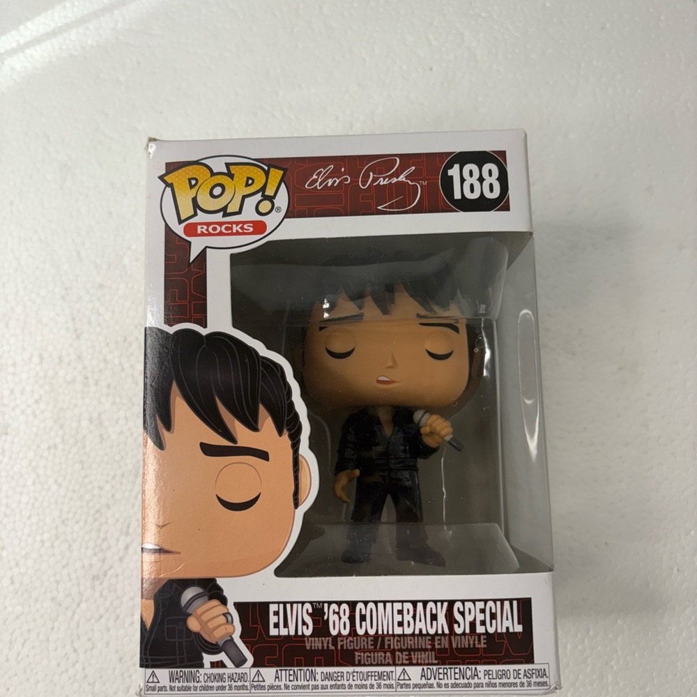 Funko Pop Elvis '68 Comeback Special Vinyl Figure 188